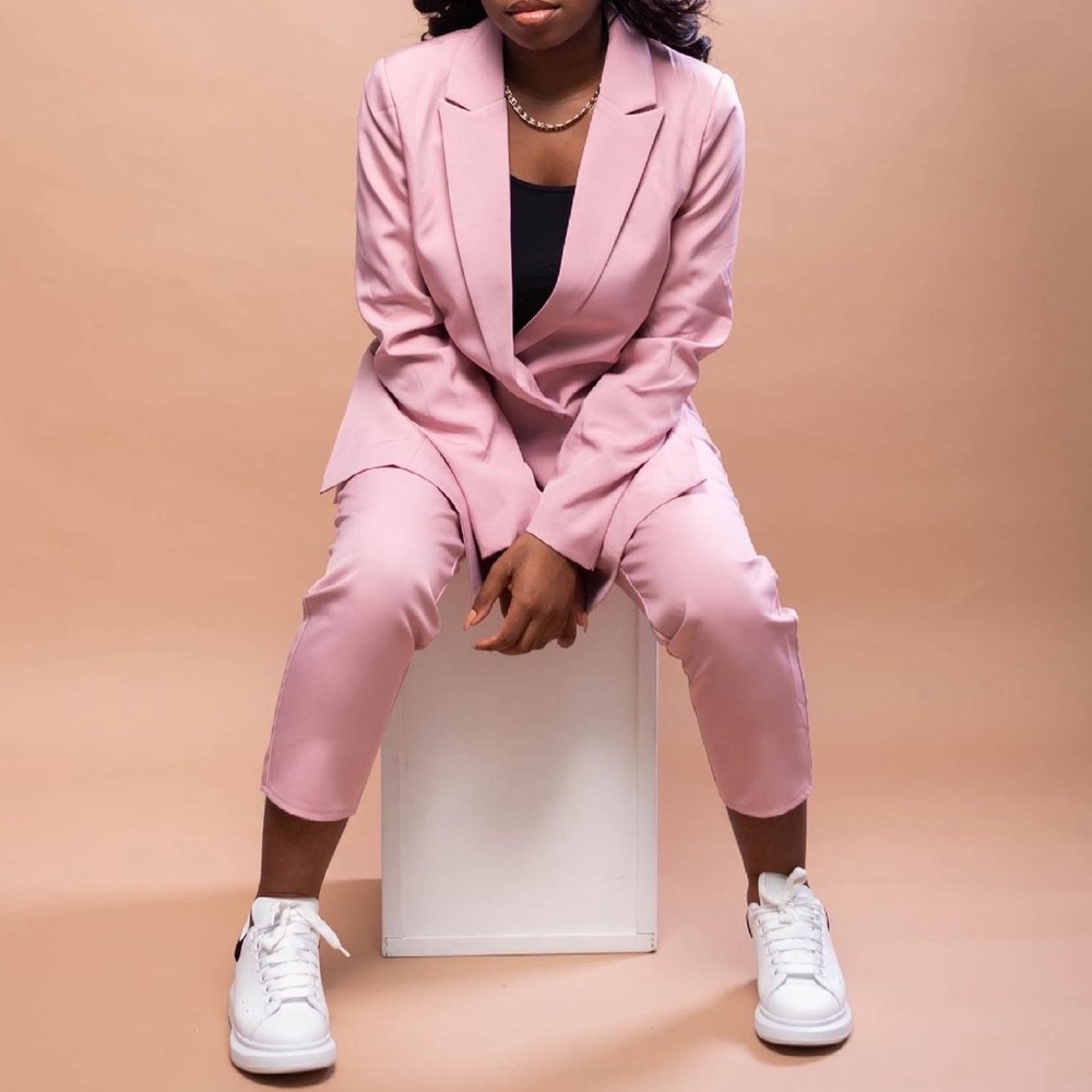 Missguided Pink Oversized Blazer